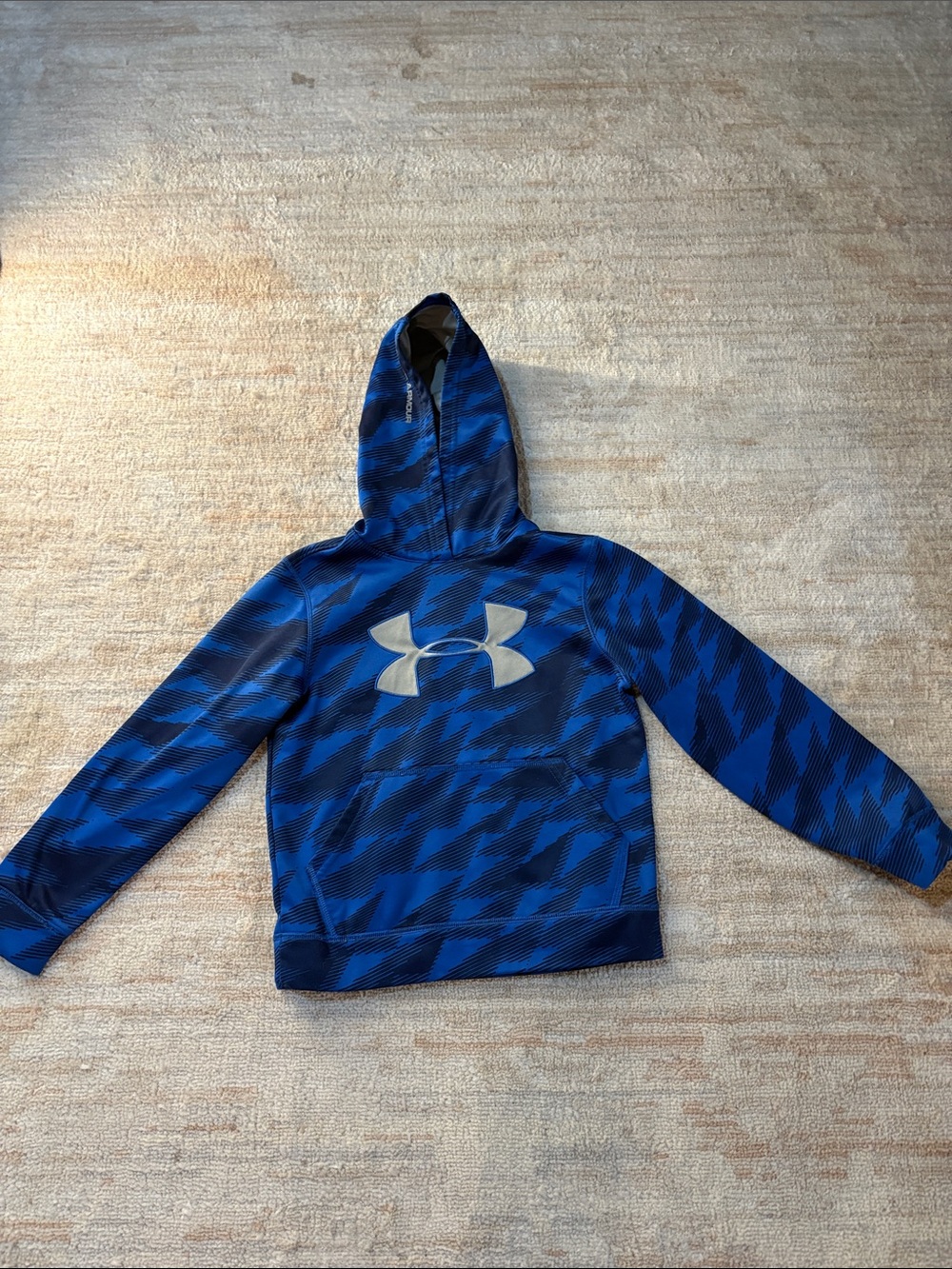 Under Armour Boys' Blue Logo Hoodie